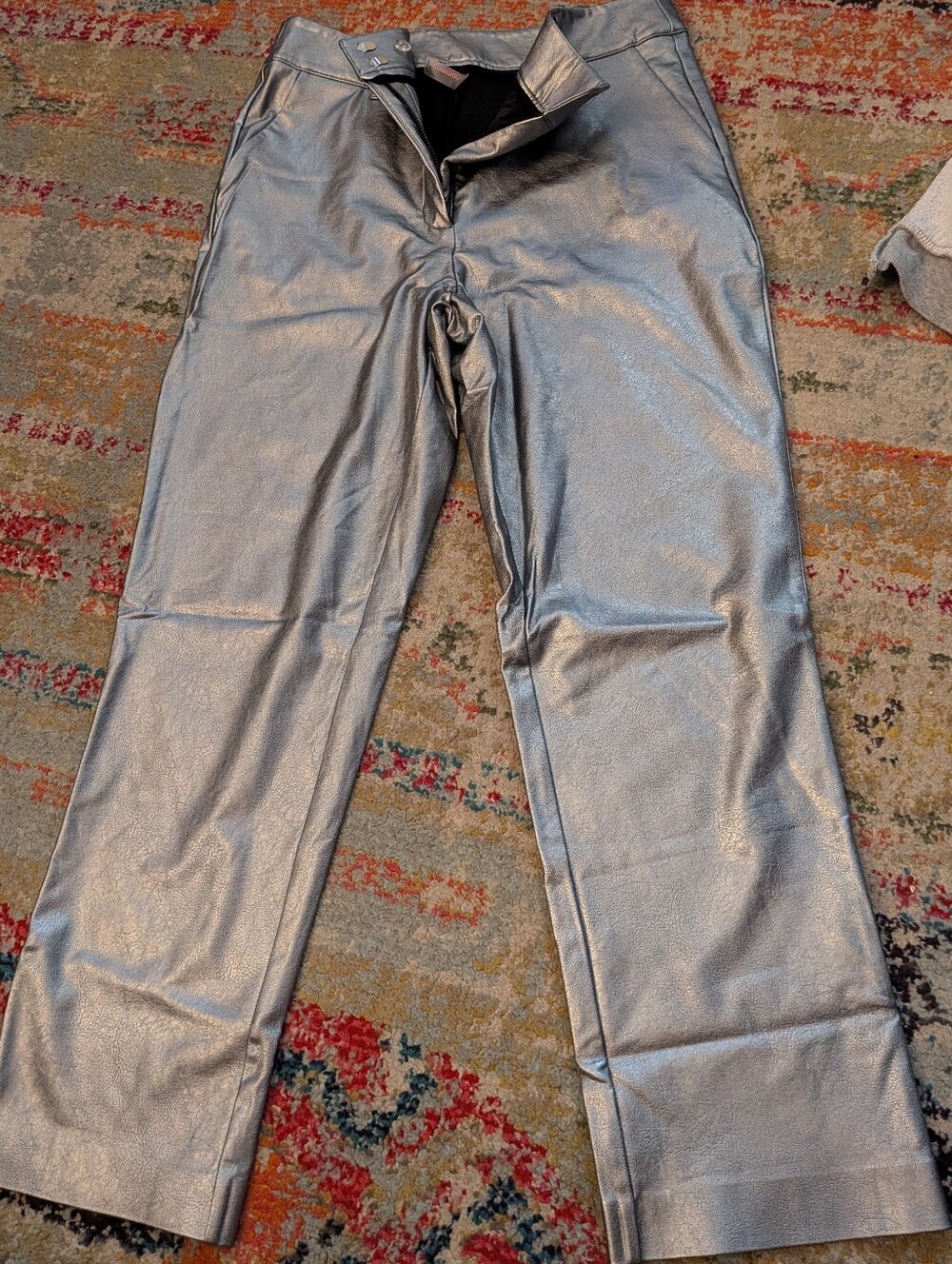 Commando Metallic Silver Straight Leg Pants